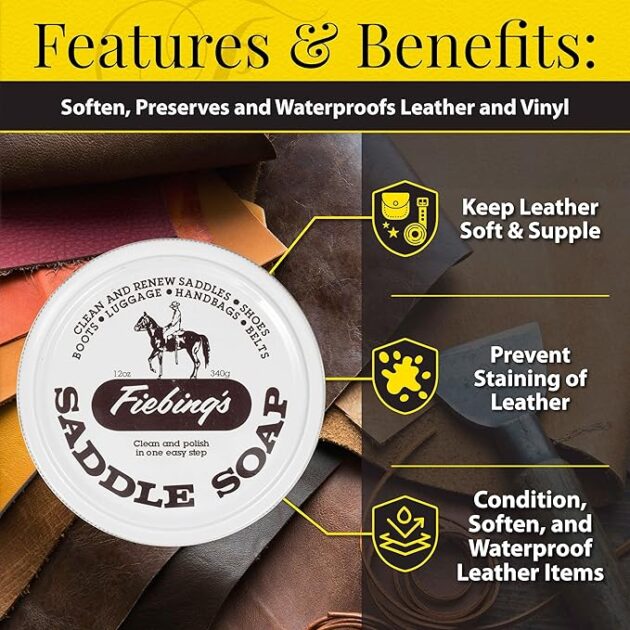 Fiebing's White Saddle Soap for Leather - Image 3